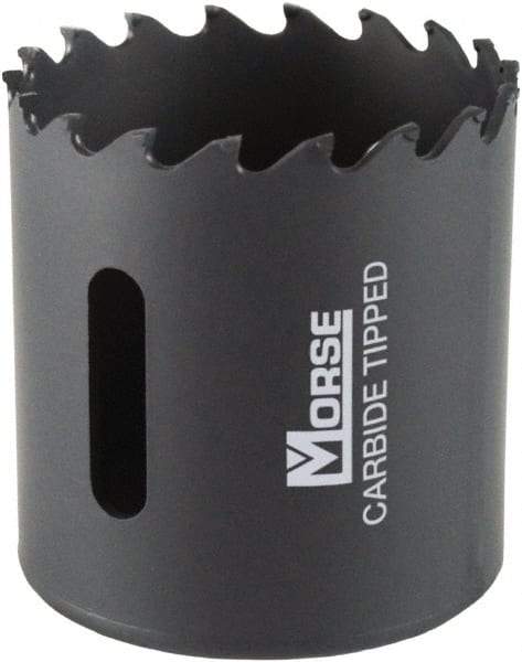 M.K. MORSE - 1-3/4" Diam, 1-15/16" Cutting Depth, Hole Saw - Carbide-Tipped Saw, Toothed Edge - Strong Tooling