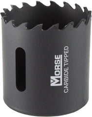 M.K. MORSE - 2-1/8" Diam, 1-15/16" Cutting Depth, Hole Saw - Carbide-Tipped Saw, Toothed Edge - Strong Tooling