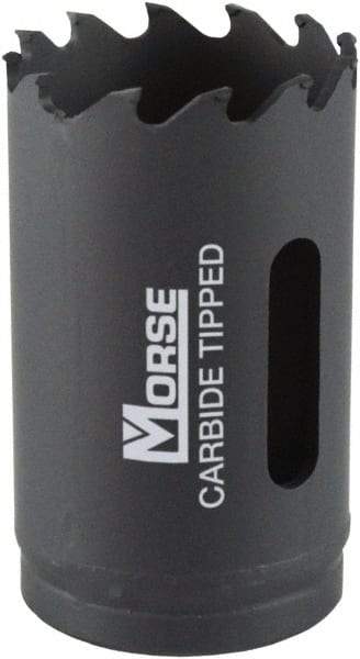 M.K. MORSE - 3/4" Diam, 1-15/16" Cutting Depth, Hole Saw - Carbide-Tipped Saw, Toothed Edge - Strong Tooling