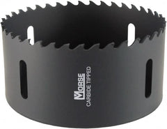 M.K. MORSE - 4-1/4" Diam, 1-15/16" Cutting Depth, Hole Saw - Carbide-Tipped Saw, Toothed Edge - Strong Tooling