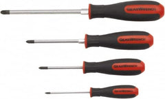 GearWrench - 4 Piece Pozidriv Screwdriver Set - Blade Sizes: Length 18 - Strong Tooling