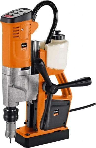 Fein - 1/2" Chuck, 10.25" Travel, Portable Magnetic Drill Press - 260-520 RPM, 12 Amps, 2.5 hp, 1100 Watts, 110-120 Volts, 13' Cord Length - Strong Tooling