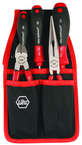 Soft Grip Belt Pack Pouch Set With Slotted & Philips Drivers Diagonal Cutters & Long Nose Pliers. 5 Pc. Set - Strong Tooling