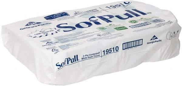 Georgia Pacific - 700' Roll Length x 5-1/4" Sheet Width, Center Pull Roll Toilet Tissue - 1,000 Sheets per Roll, 2 Ply, White, Recycled Fiber - Strong Tooling