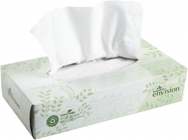 Georgia Pacific - Flat Box of White Facial Tissues - 2 Ply, Recycled Fibers - Strong Tooling