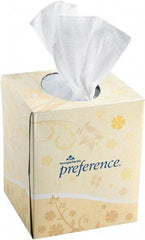 Georgia Pacific - Tall Box of White Facial Tissues - 2 Ply, Recycled Fibers - Strong Tooling