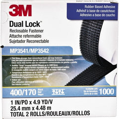 3M - 1" x 5 Yd Adhesive Backed Dual Lock Hook & Loop Roll - Strong Tooling