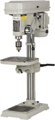 Enco - 346mm Swing, Step Pulley Drill Press - 16 Speed, 1 hp, Single Phase - Strong Tooling