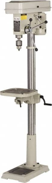 Enco - 346mm Swing, Step Pulley Drill Press - 16 Speed, 3/4 hp, Single Phase - Strong Tooling