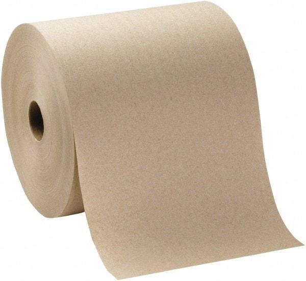 Georgia Pacific - Hard Roll of 1 Ply Brown Paper Towels - 7-7/8" Wide, 1,000' Roll Length - Strong Tooling