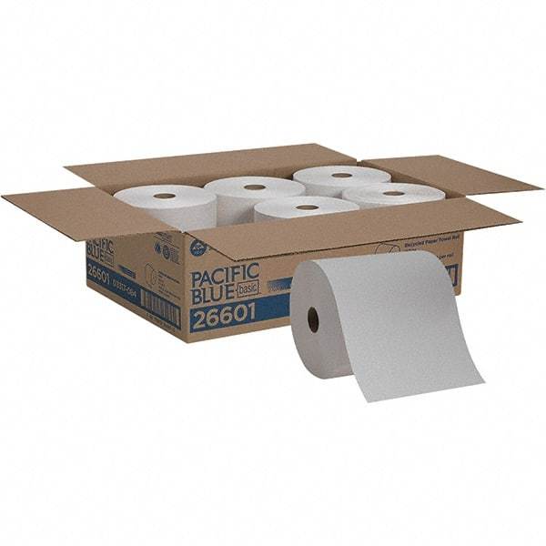 Georgia Pacific - Hard Roll of 1 Ply White Paper Towels - 7-7/8" Wide, 800' Roll Length - Strong Tooling