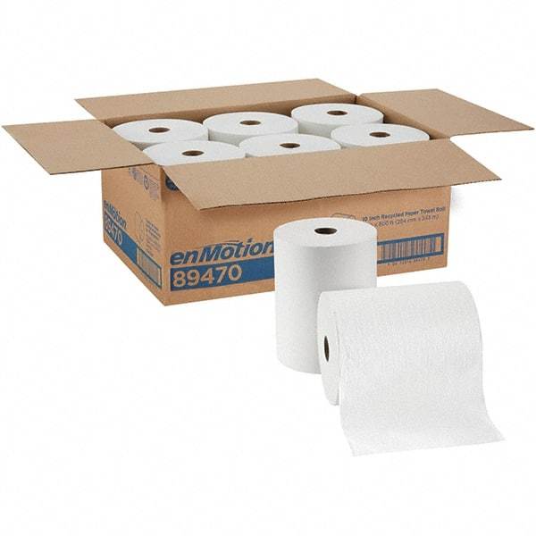 Georgia Pacific - Hard Roll of 1 Ply White Paper Towels - 10" Wide, 800' Roll Length - Strong Tooling