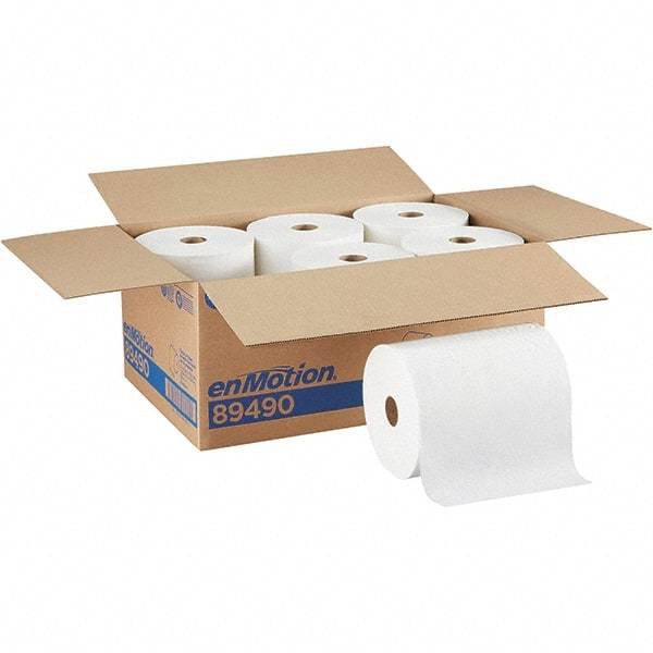 Georgia Pacific - Hard Roll of 1 Ply White Paper Towels - 10" Wide, 800' Roll Length - Strong Tooling