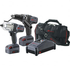 Ingersoll-Rand - 20 Volt Cordless Tool Combination Kit - Includes 1/2" High Torque Impact Wrench & 1/2" Drill/Driver, Lithium-Ion Battery Included - Strong Tooling