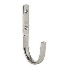 Sugatsune - 5/8" Wide x 4-3/4" High x 15/64" Thick, Wall Hook - 2-11/16" Projection, Polished - Strong Tooling