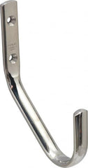 Sugatsune - 5/8" Wide x 4-1/2" High x 15/64" Thick, Wall Hook - 3-5/32" Projection, Polished - Strong Tooling