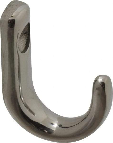 Sugatsune - 23/64" Wide x 1-1/8" High x 5/32" Thick, Wall Hook - 7/8" Projection, Polished - Strong Tooling