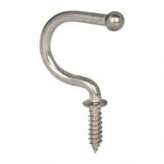 Sugatsune - 25/32" High x 7/64" Thick, Coat & Hat Hooks - 7/8" Projection, Polished - Strong Tooling