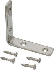 Sugatsune - 2-13/32" Long x 19/32" Wide, 18-8 Stainless Steel, Corner Brackets - Strong Tooling