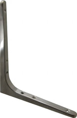 Sugatsune - 62 Lb Capacity, Satin Stainless Steel Coated, Shelf Bracket - 7-7/8" Long, 9-7/16" Wide - Strong Tooling