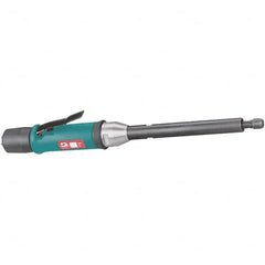 Dynabrade - 1/4" Collet, Straight Handle, Air Extended Length Die Grinder - 18,000 RPM, Rear Exhaust, 30 CFM, 0.5 hp, 90 psi, 1/4 NPT Inlet - Strong Tooling