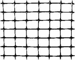 Utility Fence; Type: Utility Fences; Breaking Load Machine Direction (Ft/Lb): 450; Breaking Load Tranverse Direction (Ft/Lb): 610; Mesh Size: 1-3/4 x 1-3/4; Width (Feet): 7; Length (Feet): 330; Color: Black; Material: Polypropylene; Material: Polypropylen