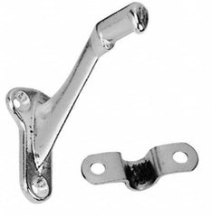 National Mfg. - Bright Brass Coated, Handrail Bracket - 2-1/4" Long, 2-29/32" High, 1-23/64" Wide - Strong Tooling