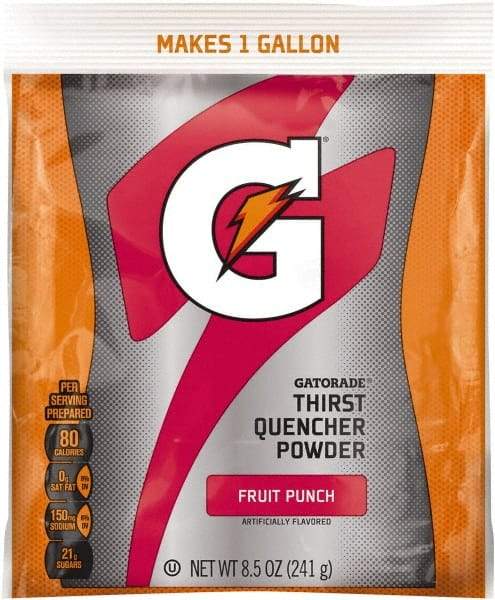 Gatorade - 8.5 oz Pack Fruit Punch Activity Drink - Powdered, Yields 1 Gal - Strong Tooling