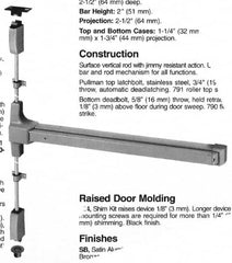 Yale - Flatbars Hand: RHR Rating: Fire Rated - Strong Tooling