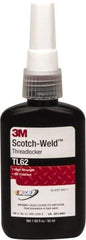 3M - 50 mL Bottle, Red, Medium Strength Liquid Threadlocker - Series TL62, 24 hr Full Cure Time, Hand Tool, Heat Removal - Strong Tooling