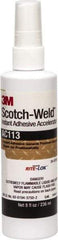 3M - 8 oz Bottle Amber Instant Adhesive - Series AC113, Bonds to Metal, Plastic & Rubber - Strong Tooling