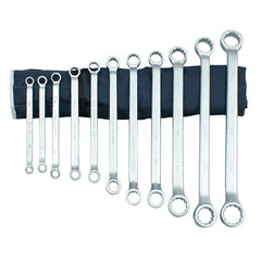 Martin Tools - 11 Pc, 3/8 - 1-1/4", 12-Point Double Offset Box Wrench Set - Exact Industrial Supply