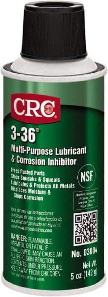 CRC - 6 oz Aerosol Can Lubricant - Clear Blue-Green, -50°F to 250°F, Food Grade - Strong Tooling