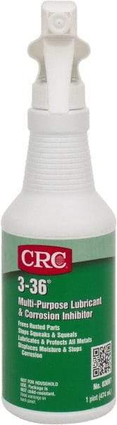 CRC - 16 oz Trigger Spray Bottle Nondrying Film Penetrant/Lubricant - Blue/Green & Clear, -50°F to 250°F, Food Grade - Strong Tooling