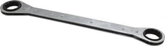 Lang - 1-1/8" x 1-3/16" 12 Point Ratcheting Box Wrench - Double End, 15" OAL, Steel - Strong Tooling