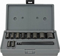 Lang - 11 Piece, 1/4 to 1", Hollow Punch Set - Strong Tooling