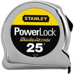 STANLEY® PowerLock® Tape Measure with BladeArmor® Coating 1" x 25' - Strong Tooling