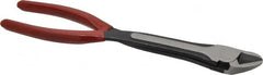 Proto - 11-1/8" OAL, 1-1/8" Capacity, Diagonal Cutter - 1" Jaw Length x 63/64" Jaw Width, Oval/Angled Head, Plastisol Handle - Strong Tooling