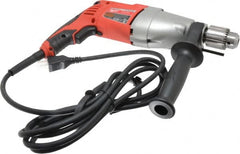 Milwaukee Tool - 120 Volt 1/2" Keyed Chuck Electric Hammer Drill - 0 to 20,000 & 0 to 40,000 BPM, 0 to 1,350 & 0 to 2,500 RPM, Reversible - Strong Tooling