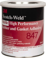 3M - 32 oz Can Brown Butyl Rubber Gasket Sealant - 300°F Max Operating Temp, Series 847 - Strong Tooling