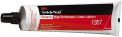 3M - 5 oz Tube Gray Contact Adhesive - Series 1357, 30 min Working Time, Bonds to Foam, Rubber & Vinyl - Strong Tooling