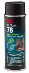 3M - 24 oz Aerosol Clear Spray Adhesive - High Tack, 160°F Heat Resistance, 28 Sq Ft Coverage, High Strength Bond, 10 min Max Bonding Time, Flammable, Series High-Tack 76 - Strong Tooling