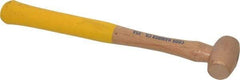 Cook Hammer - 1/2 Lb Head Nonsparking Mallet - 12" OAL, Wood Handle - Strong Tooling