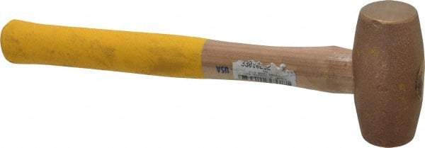 Cook Hammer - 3 Lb Head Nonsparking Mallet - 16" OAL, Wood Handle - Strong Tooling