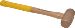 Cook Hammer - 4 Lb Head Nonsparking Mallet - 16" OAL, Wood Handle - Strong Tooling