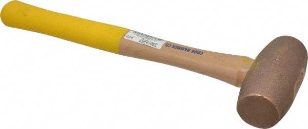 Cook Hammer - 5 Lb Head Nonsparking Mallet - 16" OAL, Wood Handle - Strong Tooling