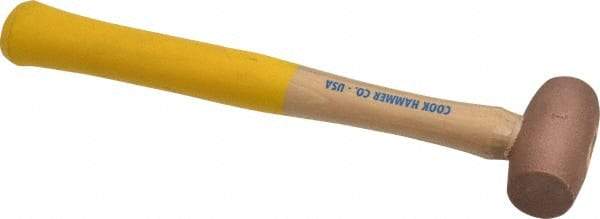 Cook Hammer - 1 Lb Head Nonsparking Mallet - 12" OAL, Wood Handle - Strong Tooling