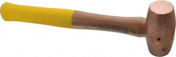 Cook Hammer - 2 Lb Head Nonsparking Mallet - 13" OAL, Wood Handle - Strong Tooling