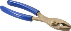 Ampco - 8" OAL, Combination Slip Joint Pliers - Standard Jaw, Standard Head, Nonsparking - Strong Tooling