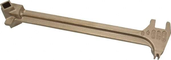 Ampco - 15" Long Aluminum Bronze Drum Plug Wrench - For Use with 22 Different Bungs, Nonsparking - Strong Tooling